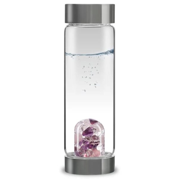 Phoenix Import Vita Juwel Via Gem Watter Bottle üvegpalack féldrágakővel 500 ml Típus: Wellness Ametiszt