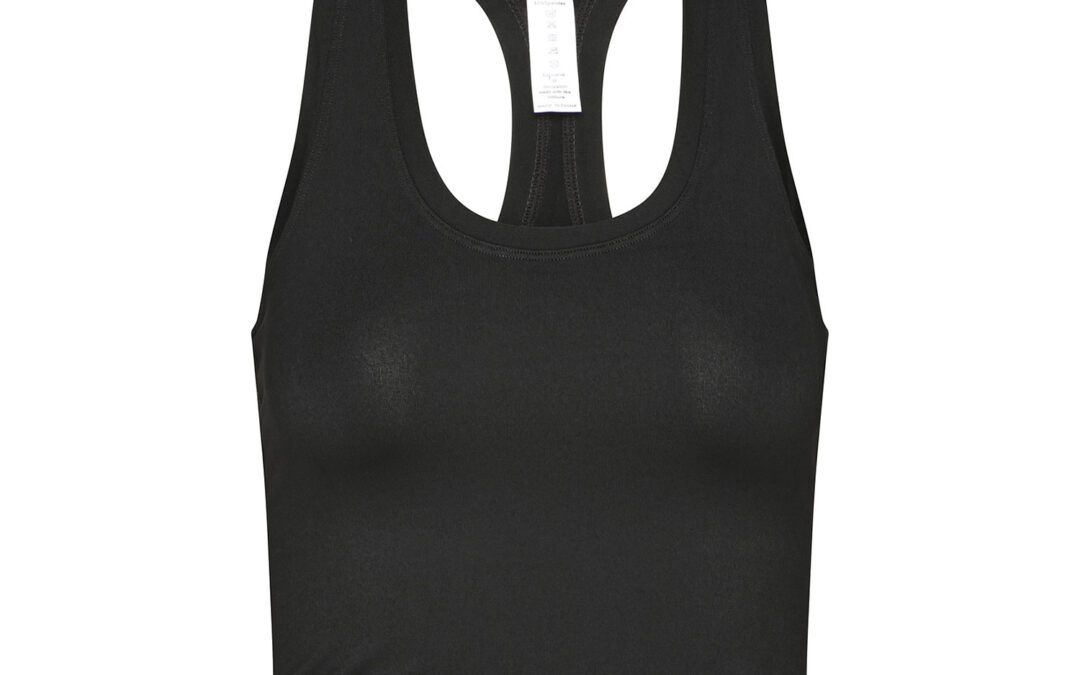 Bodhi Niyama Essentials Cropped Tank rövid póló fekete Méret: XL