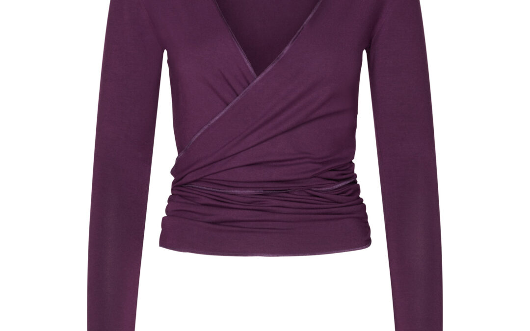 Bodhi Yamadhi Bodhi Yoga Yamadhi Wrap Jacket összeköthető lila felső Méret: XS