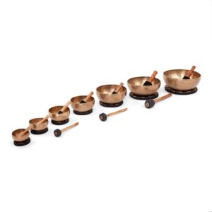 Bodhi Yoga Bodhi 7 tibeti hangtál készlet hangterápiához 11-35 cm, kézzel készített