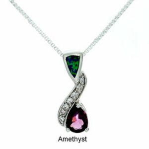 Tachyon Technologies Tachyon Pendant Symphony medál kővel Sterling Silver AG925 Szín: Sötét ametiszt