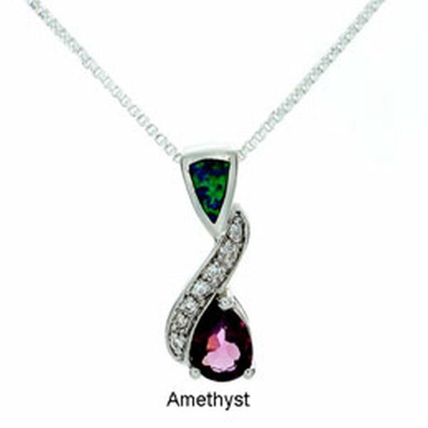Tachyon Technologies Tachyon Pendant Symphony medál kővel Sterling Silver AG925 Szín: Sötét ametiszt