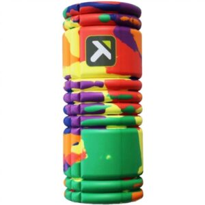 Trigger Point masszázshenger foam roller Grid fascális masszázshoz 33 cm Szín: Rainbow