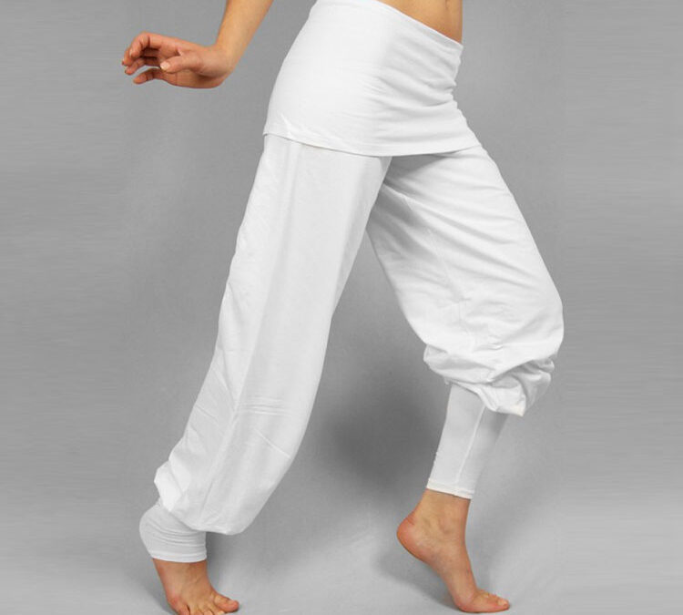 Sat nam Kundalini Yoga Sohang Yoga nadrág női fehér Méret: M