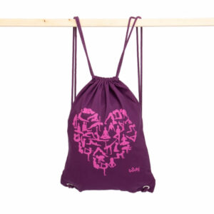 Bodhi Yoga Bodhi pamut táska nyomtatott díszítéssel 45 x 35 cm Szín: lila