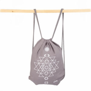 Bodhi Yoga Bodhi pamut táska nyomtatott díszítéssel 45 x 35 cm Szín: szürke
