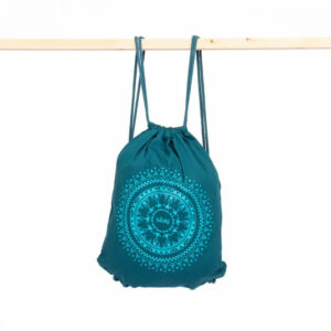 Bodhi Yoga Bodhi pamut táska nyomtatott díszítéssel 45 x 35 cm Szín: Petróleum