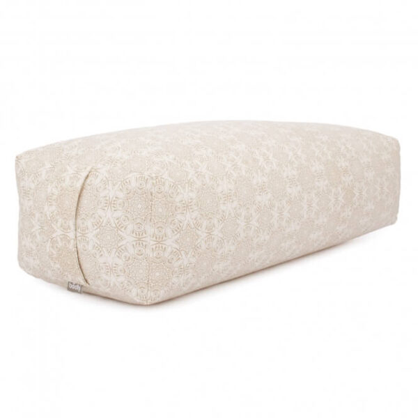 Bodhi Yoga Bodhi Salamba Maharaja Bolster jógához Madurai (ecru) számára 64x25x17 cm Töltelék: Kapok