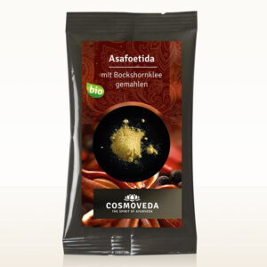 Cosmoveda Asafoetida bio aromás fűszer görögszénával Tömeg: 10 g