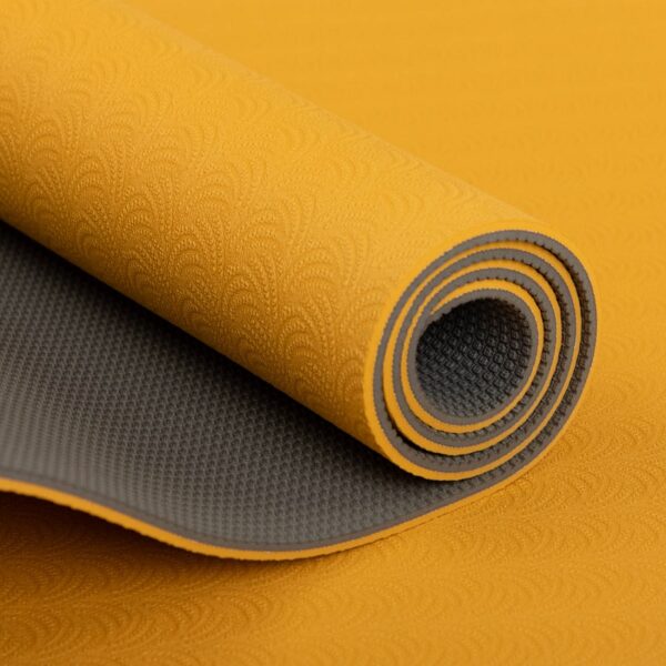 Bodhi Yoga Bodhi Lotus Pro TPE puha jógaszőnyeg 183 x 60 cm x 6 mm Szín: Sárga/Ezüst