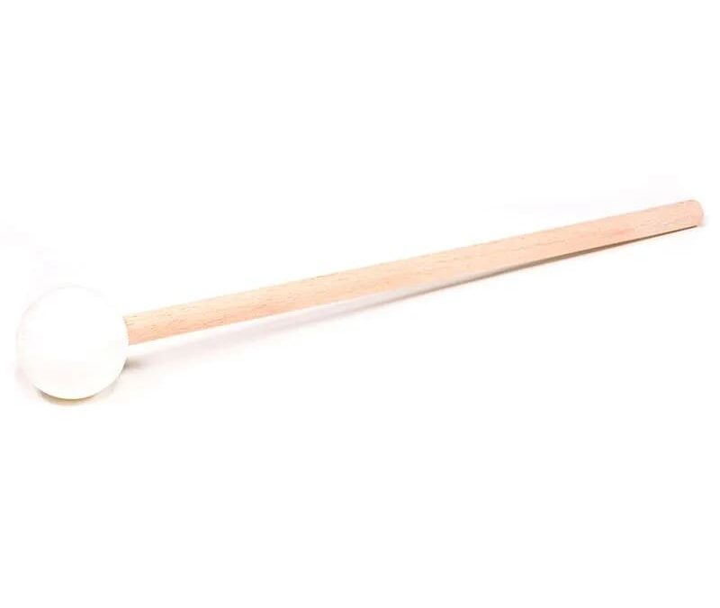 Phoenix Import Phoenix fakalapács hangtálhoz gumifejjel 35 cm Szín: fehér