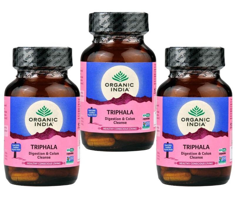 Organic India Triphala kapszula testméregtelenítő készlet 3 x 60 db-os