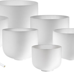 MEINL Sonic Energy Chakra Kristálytálak készlete csakrahangoknak megfelelően 7 db, 432 Hz