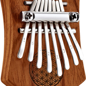 MEINL Sonic Energy ütős hangszer 8 hangos Mini Kalimba vörös zebrafából 7 x 5 cm Típus: Az élet virága