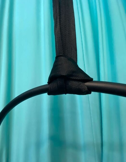 Aerialsilks Aerial Black pánt fekete pánt jógahálókhoz kétféle hosszban Hossz: 1 m