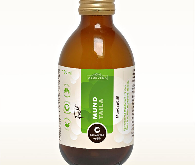 Cosmoveda Ayus Taila  Mouth Care Oil ájurvédikus szájápoló olaj 100, 250 ml Térfogat: 100 ml