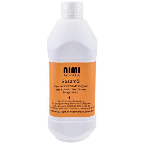 Nimi Ayurveda fekete szezámolaj 100% természetes 1000 ml