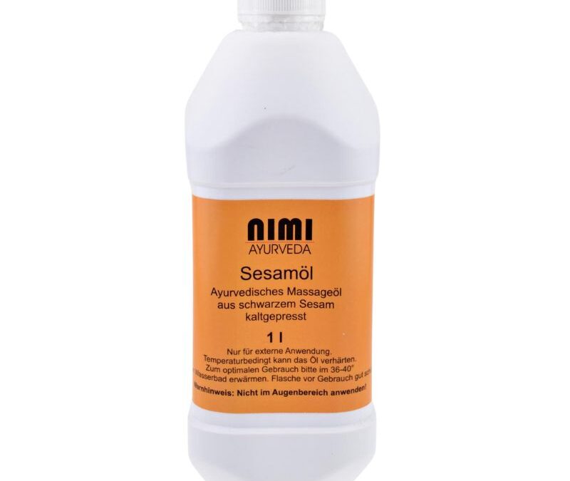 Nimi Ayurveda fekete szezámolaj 100% természetes 1000 ml