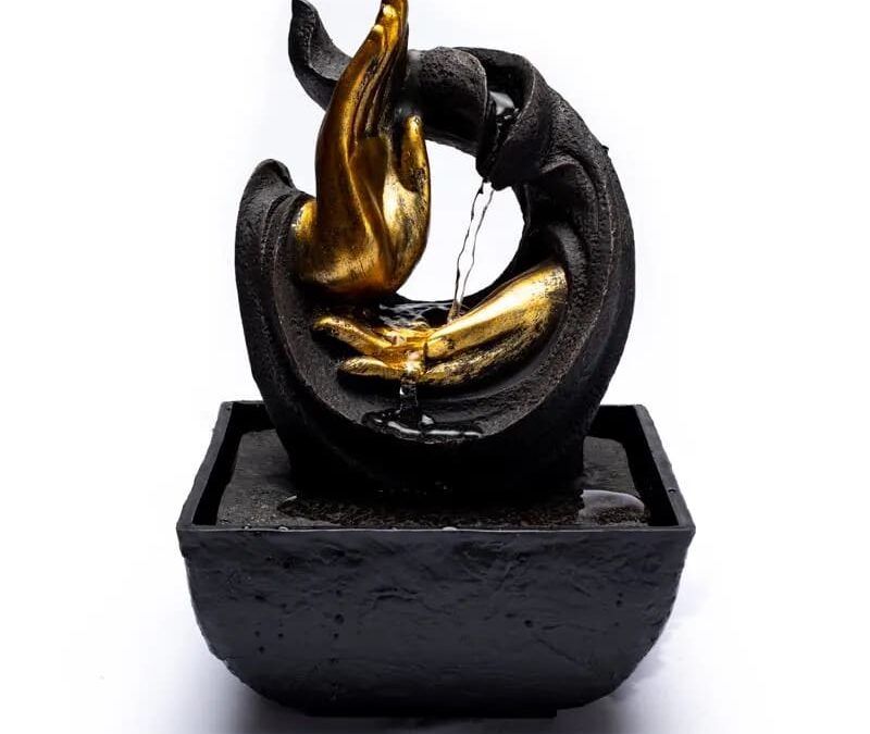 Phoenix Import Phoenix Mudra Súcitu dekoratív elektromos szökőkút világítással 20 cm