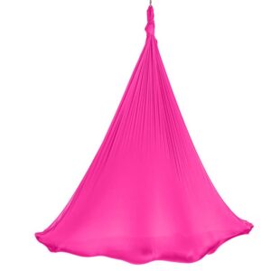Aerialsilks Aerial Yoga AIR háló és karabiner készlet Fly és Aerial jógához - 6 m Szín: Rózsaszín