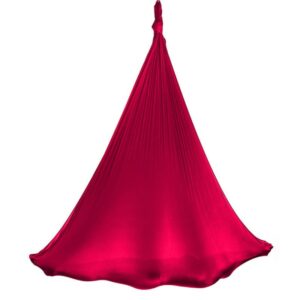 Aerialsilks Aerial Yoga AIR háló és karabiner készlet Fly és Aerial jógához - 6 m Szín: Bordó