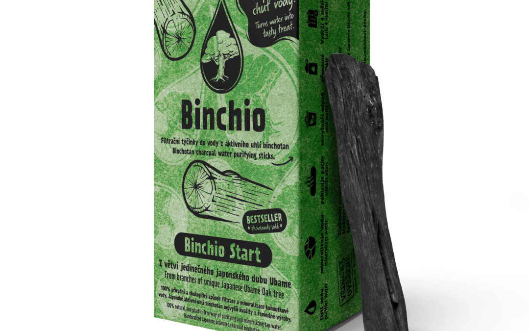 Binchio aktív szén Binchotan Start 100%-ban természetes vízszűrés és ásványosítás Típus: Binchio Start