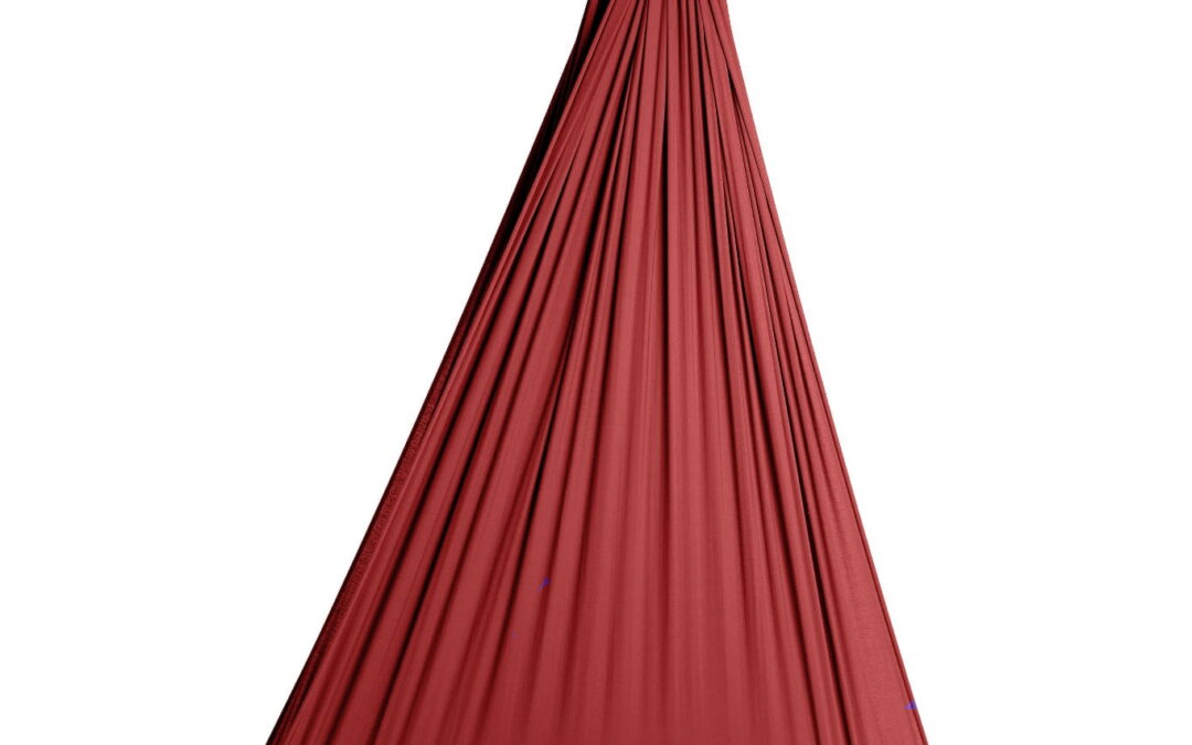 Aerialsilks Aerial Yoga Natura Yoga Hammock hálókészlet Fly jógához és Aerial jógához – 4 m Szín: Bordó