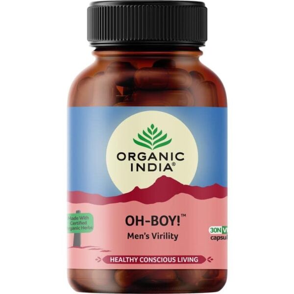 Organic India Oh-Boy! férfi potencia és vitalitás támogatása, libidó növelése 30 db kapszula