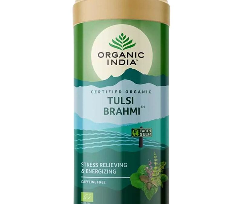Organic India Tulsi Brahmi Basil tea stressz, vitalitás 100 g