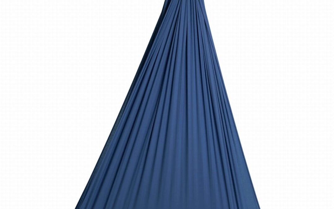 Aerialsilks Aerial Yoga Natura Yoga Hammock hálókészlet Fly jógához és Aerial jógához – 5 m Szín: Kék