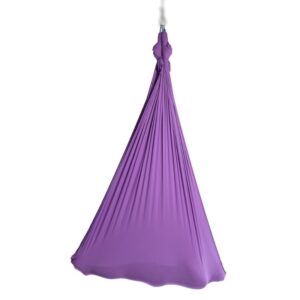 Aerialsilks Aerial Yoga Natura Yoga Hammock hálókészlet Fly jógához és Aerial jógához - 5 m Szín: lila