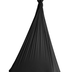 Aerialsilks Aerial Yoga Natura Yoga Hammock hálókészlet Fly jógához és Aerial jógához - 5 m Szín: Fekete