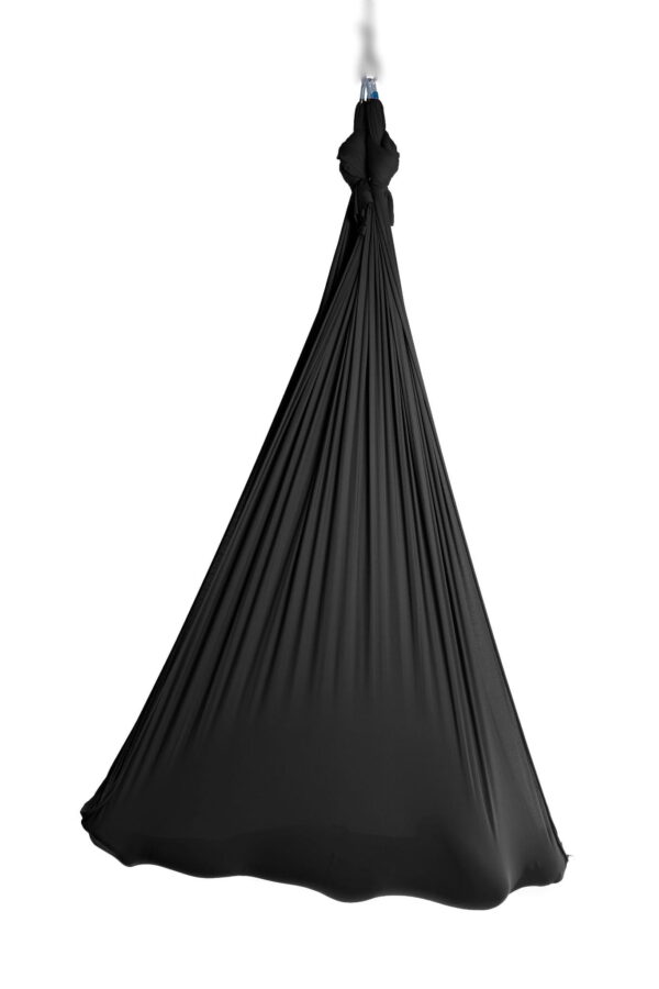Aerialsilks Aerial Yoga Natura Yoga Hammock hálókészlet Fly jógához és Aerial jógához - 5 m Szín: Fekete