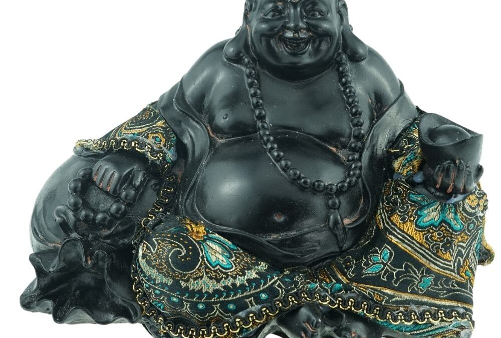 Phoenix Import Kínai Buddha a boldogságért és a jólétért 20 x 12 x 13 cm