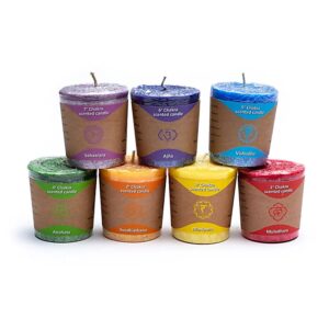 Phoenix Import Phoenix Chakra fogadalmi gyertya készlet üveg nélkül 7 csakra 7 db