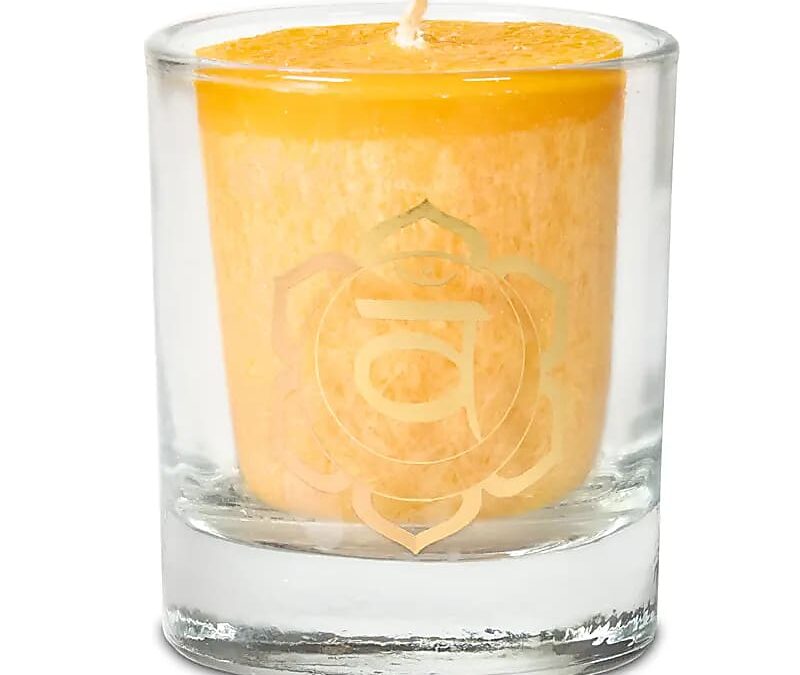 Phoenix Import Phoenix Chakra fogadalmi gyertya illóolajokkal 1 db Szín: 2. csakra – narancs