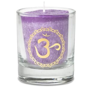 Phoenix Import Phoenix Chakra fogadalmi gyertya illóolajokkal 1 db Szín: 7. csakra - lila
