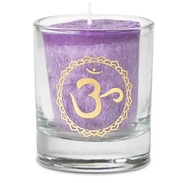 Phoenix Import Phoenix Chakra fogadalmi gyertya illóolajokkal 1 db Szín: 7. csakra - lila
