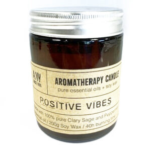 Ancient wisdom Aromaterápiás szójagyertya illóolajokkal - Pozitív rezgések 200 g