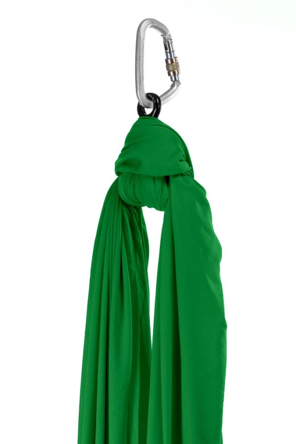 Aerialsilks Aerial Yoga JUST Perfect Set háló és karabiner szett Fly és Aerial jógához gyerekeknek - 6 m Szín: Zöld