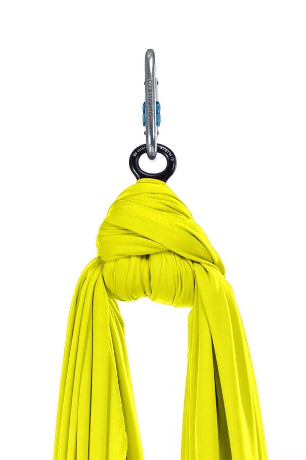 Aerialsilks Aerial Yoga JUST Perfect Set háló és karabiner szett Fly és Aerial jógához gyerekeknek - 6 m Szín: Sárga