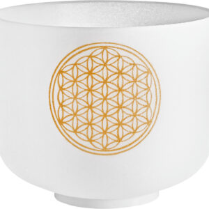 Meinl Sonic Energy MEINL Crystal Singing Bowl Flower Of Life hangtál 20 cm 128 Hz kalapáccsal, C5 hang