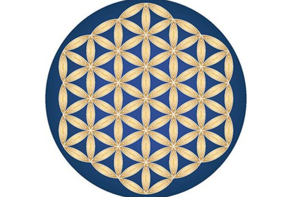 Napos mandala Mandala matrica Élet virága – Sunseal Átmérő: 12 cm