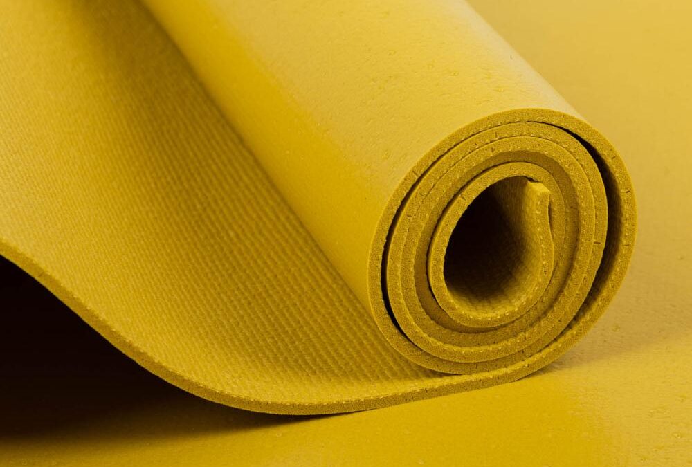 Bodhi Yoga Bodhi Rishikesh Premium 60 XL jógaszőnyeg rugalmas hevederekkel 200 x 60 cm x 4,5 mm Szín: Mustard