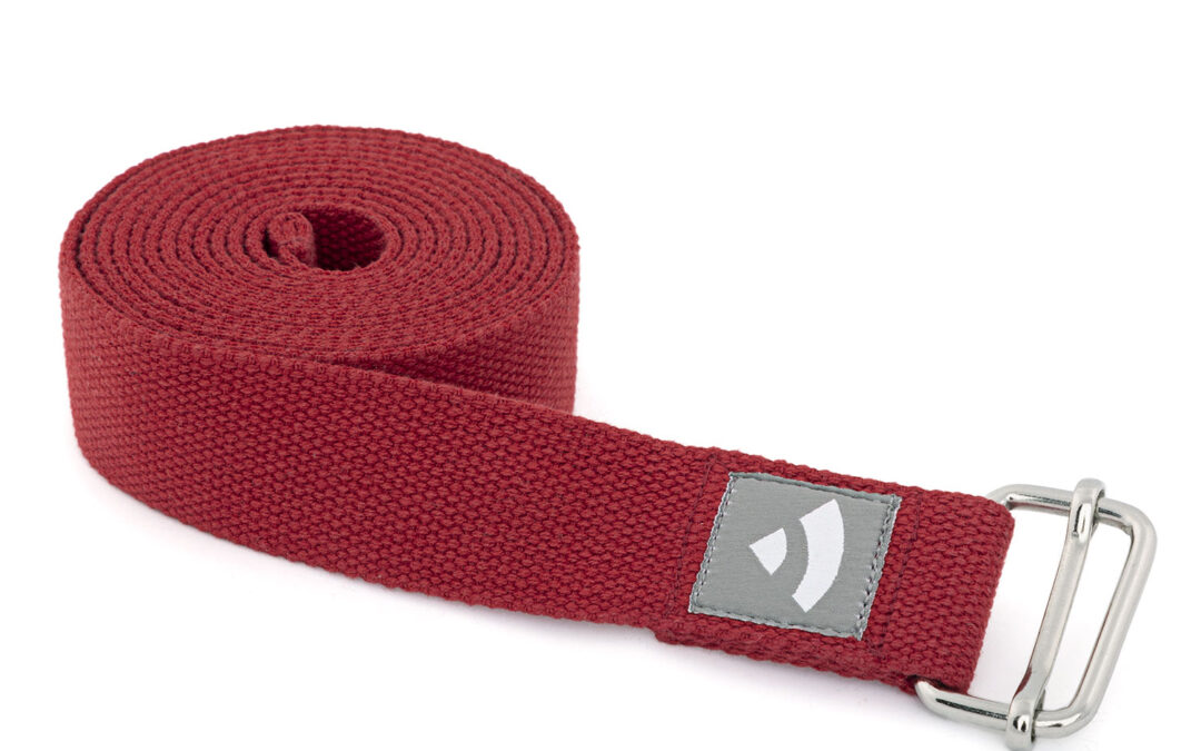Bodhi Yoga Bodhi Joga heveder ASANA BELT csúszó csattal 250 cm Szín: Piros
