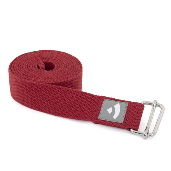 Bodhi Yoga Bodhi Joga heveder ASANA BELT csúszó csattal 250 cm Szín: Piros