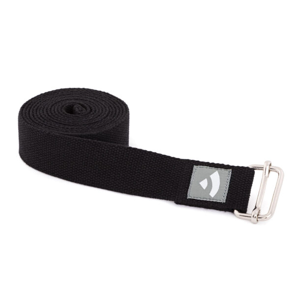 Bodhi Yoga Bodhi Joga heveder ASANA BELT csúszó csattal 250 cm Szín: Fekete