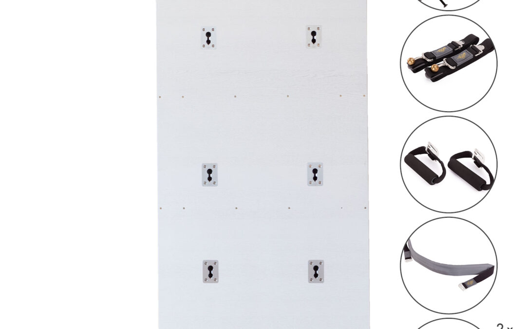 Bodhi Yoga Wall lakkozott fal kiegészítőkkel 230×100 cm Anyag: Fehér tölgyfa