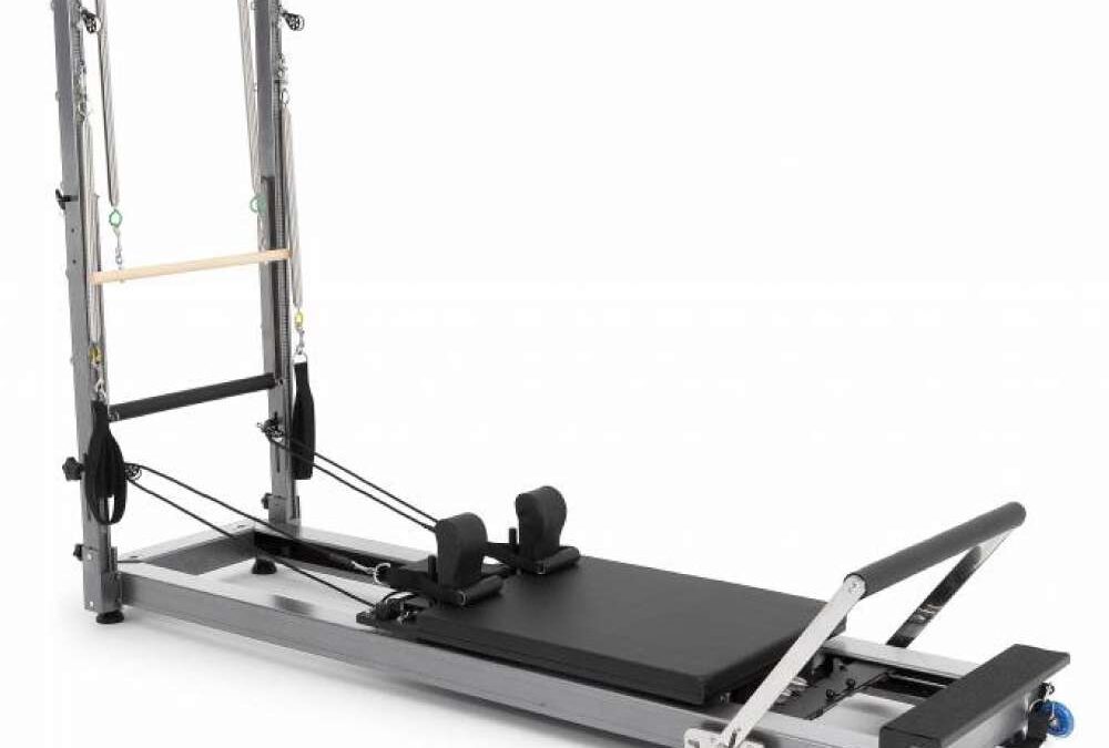 Elina Pilates Aluminium Reformer – alumínium reformer 4 magasságú és egy torony Típus: HL1 toronnyal