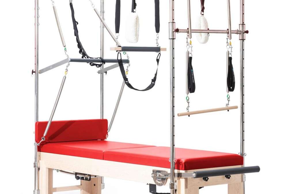 Elina Pilates Cadillac Reformer Elite – trapéz asztal reformerrel Szín: Piros